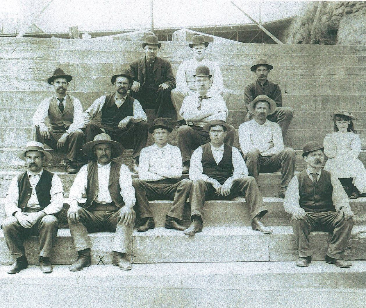 Lockport lock canal workers 1897